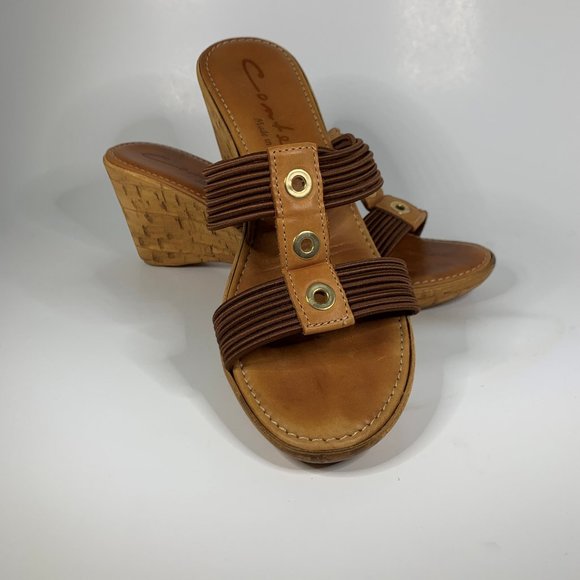 Italian Shoemaker Womens Contessa Sandals Travel Summer Casual 7M - Picture 1 of 6